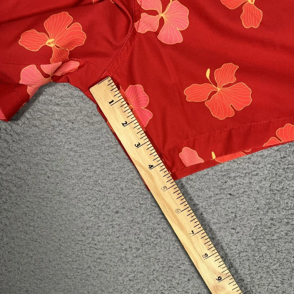 Bear Bottom Shorts Mens XXL Red Floral 5.5